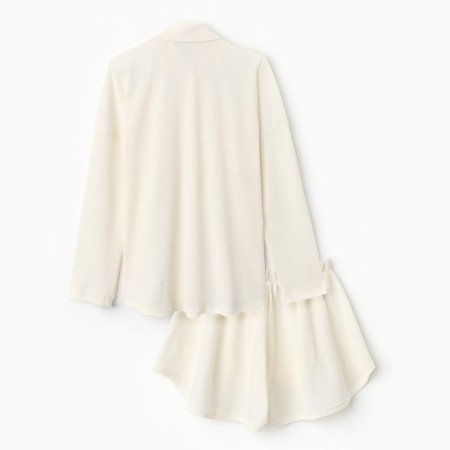 Комплект женский (рубашка, шорты) KAFTAN Basic line, р. 42, молочный-8