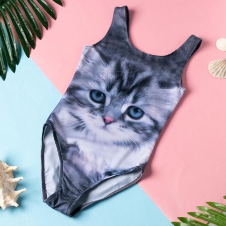 Children's swimsuit KAFTAN "kitten", height 110-116 (32) cm, 5-6 years old