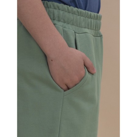 Pants for boys, height 104 cm, green color-5
