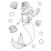 Mermaids. Cool coloring pages