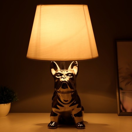 Table lamp "Puppy" E14 40W silver 22.526x41cm-3