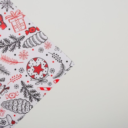Glossy packaging paper "Happy New Year", 70 x 100 cm, New Year-4