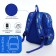 Baby backpack on lightning, external pocket, blue color