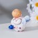 Souvenir "Angel Singing", Yaroslavl Mayolik, h = 4 cm