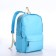 Young backpack from textiles on lightning, 2 pockets, blue color