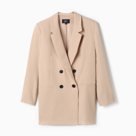 Jacket women's double-breasted Mist Plus-Size, r.60, beige-4