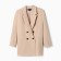 Jacket women's double-breasted Mist Plus-Size, r.60, beige