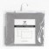 Set of pillowcases "Ethel", 50x70 cm - 2 pcs, light gray, 100% cotton, calico