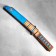 The souvenir is wooden "Tanto knife", in a scabbard, blue