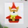 Set for creativity - create a Christmas tree decoration from the felt "New Year's deer in a scarf"