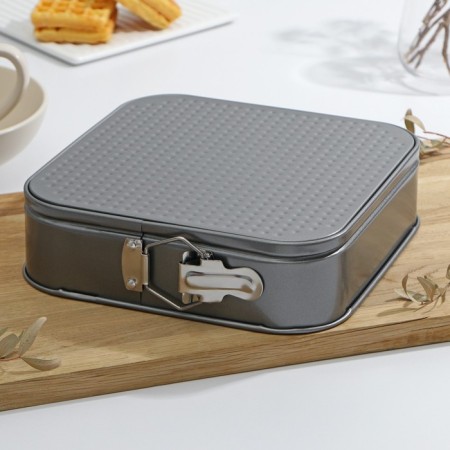 Baking uniform, detachable share “Elin. Square ", 24 × 6.5 cm, anti -stick coating, black color-5
