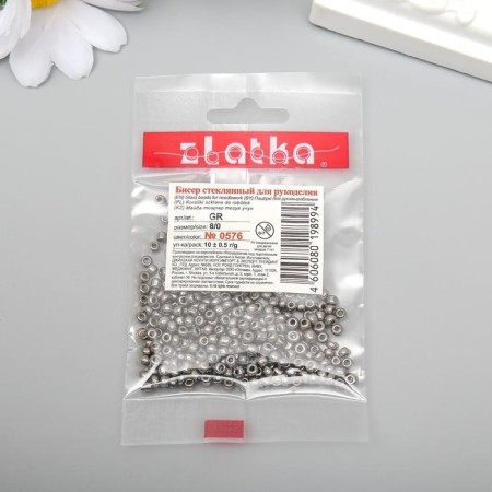 Beads "Zlatka" 08/0 10 g 0576 Nickel-2