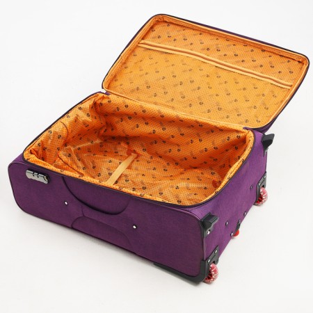 Big suitcase 28 ", a lightning department, code castle, 3 wheels, 2 external pockets, purple color-8