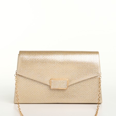 Female bag on a magnet, gold color