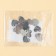 Furniture for jewelry "heart mini", stainless steel, 1.4 x 2.5 cm, 15 pcs