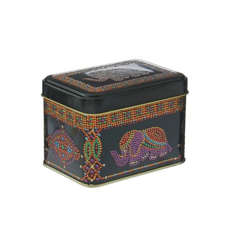 Bank for bulk products "Indian Elephant", 400 ml, rectangular, MIX color-2