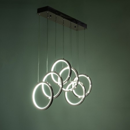 Lamp with DDD "Lorein" LED 60W 3000-6000K black chrome 55.5x25x25-125 cm-4