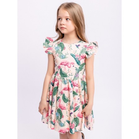 Платье для девочки «Стефани», рост 128 см, цвет персиковый-5