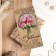 Wooden converted carved "Happy Birthday!" flowers