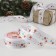 A satin ribbon "Snow carnival", 25 mm, 23 ± 1 m, white color