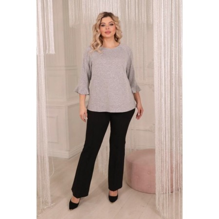Female jumper, size 52, gray color-12