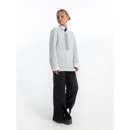 Свитер для девочки Amarobaby Knit Trend, рост 128 см, цвет белый-13
