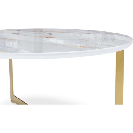 D-700 coffee table aurum metal, gold 70x70x33 cm-3