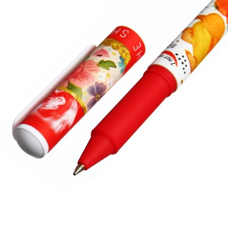 Ballpoint pen Dreamwrite "Slavic meal", Soft Touch, 0.7 mm housing, blue ink, in case, mix-4