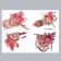 Sticker Plastic Interior color "Panel Knitted and Flowers" 60x80 cm
