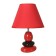 Table lamp 16877/1bk+RD E14 40W Black-red 21x21x30 cm
