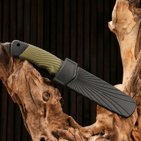 Tactical knife "Alfa" 23.3cm, blade 110mm/3mm, skirmish, green-2