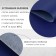 Artificial leather, 137 × 50 cm, 0.5 mm, dark blue color