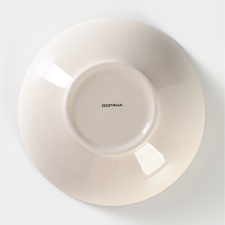 Boanding Ceramic Deep Dolyana "Sea World", 540 ml, D = 18 cm, yellow color-3