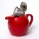 Elrington teapot “Felicit, glaze”, 1.3 l, color red color