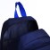 Baby backpack on lightning, external pocket, blue color