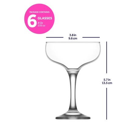 Set of glasses for champagne Lav Misket, 235 ml, 6 pcs-1