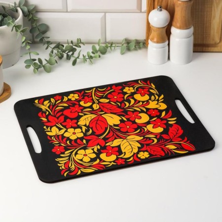 Defense and serving board -Khokhloma 2 "36x28 cm