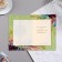 Postcard "On this special day of the anniversary!" Green background, flowers