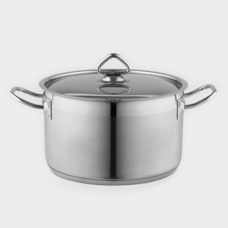 Pan, 5 l, d = 23.5 cm, h = 13 cm, metal cover, triple bottom, induction