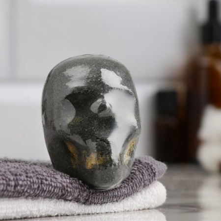 Book for the bath "Skull" 90 g "Dobroparov" aroma cookies, black-1