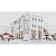 Kitchen apron PVC "Street Cafe" 3000x600mm