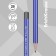 Pencil Chernographic Erichkrause "Grafica 100", 2b, Grifel D = 2.2 mm, wood, hexagonal, in the box, Blue case