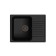 Granfest ECO-13, 620x480 mm Kitchen Washing Cilest, Black Color Black