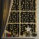 Garland "Curtain" 2 × 1.5 m with nozzles "Hedgehog", IP20, Transparent thread, 360 LED, glow warm white, 8 modes, 220 V