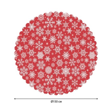 The tablecloth "Christmas snowflakes", round, Saten, d = 150 cm-1