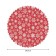 The tablecloth "Christmas snowflakes", round, Saten, d = 150 cm
