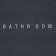 Bathroom bathroom mat, 48 × 78 cm, black color
