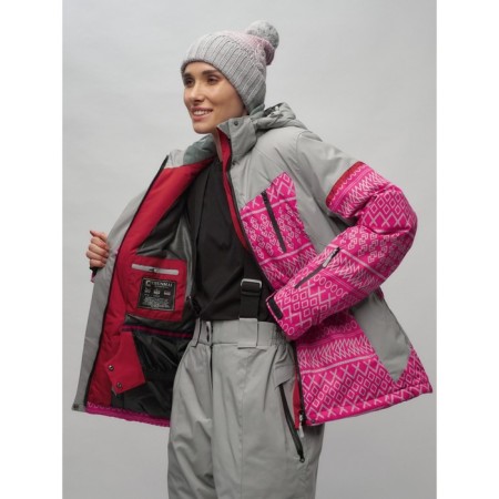 Ski suit female, size 58, pink color-5