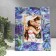 Photo frame 3D 10x15 cm "Lilac flowers and butterflies" 23x18 cm
