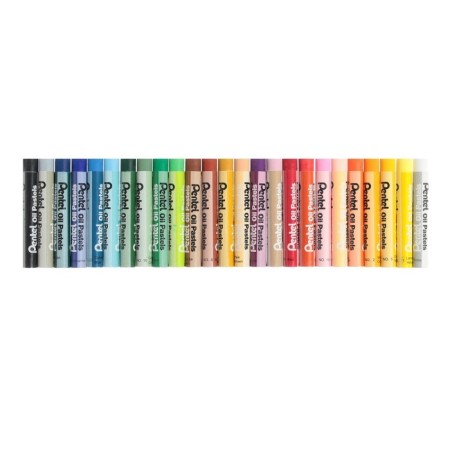 Oil pastel, 25 colors, Pentel 8/60 mm, in cardboard-2